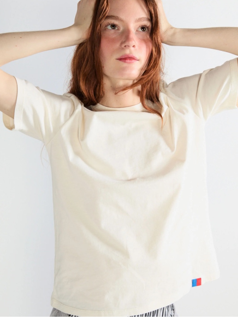 KULE Cream The Modern Short Tee - Picture 2 of 9
